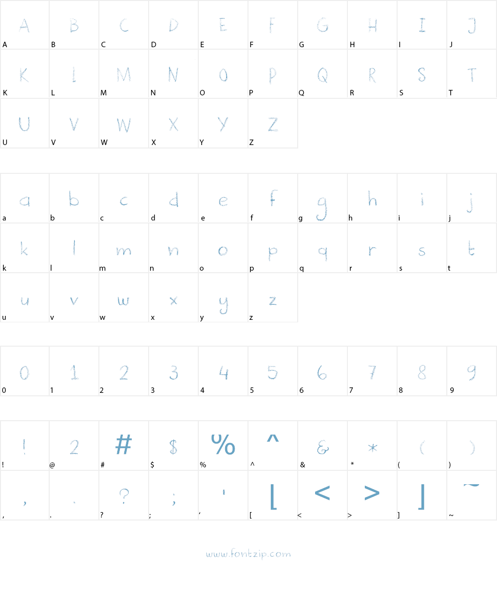 DK Crayonista Font Character